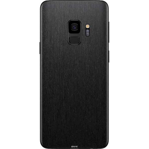 Specialty Vinyl Black Brushed Steel Texture Galaxy S9 Skin